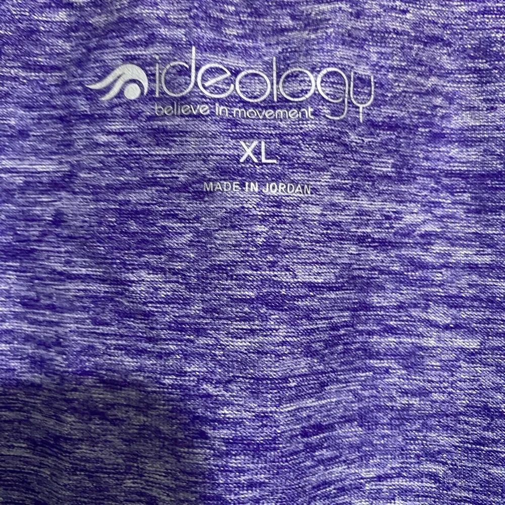 Women Sport Tee Extra Large XL Rapidry Tee Yoga Top Marled Purple T-Shirt - Picture 5 of 14